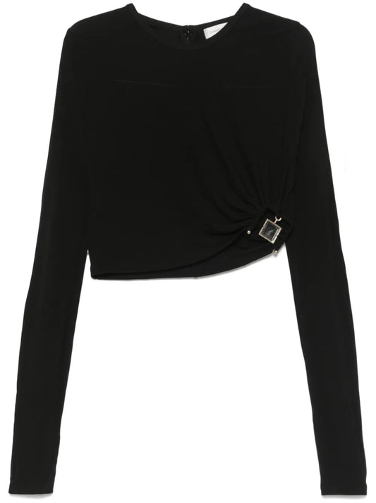 Bezel-Quartz Long-Sleeve Top