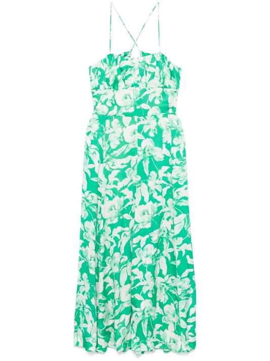Floral-Print Midi Dress