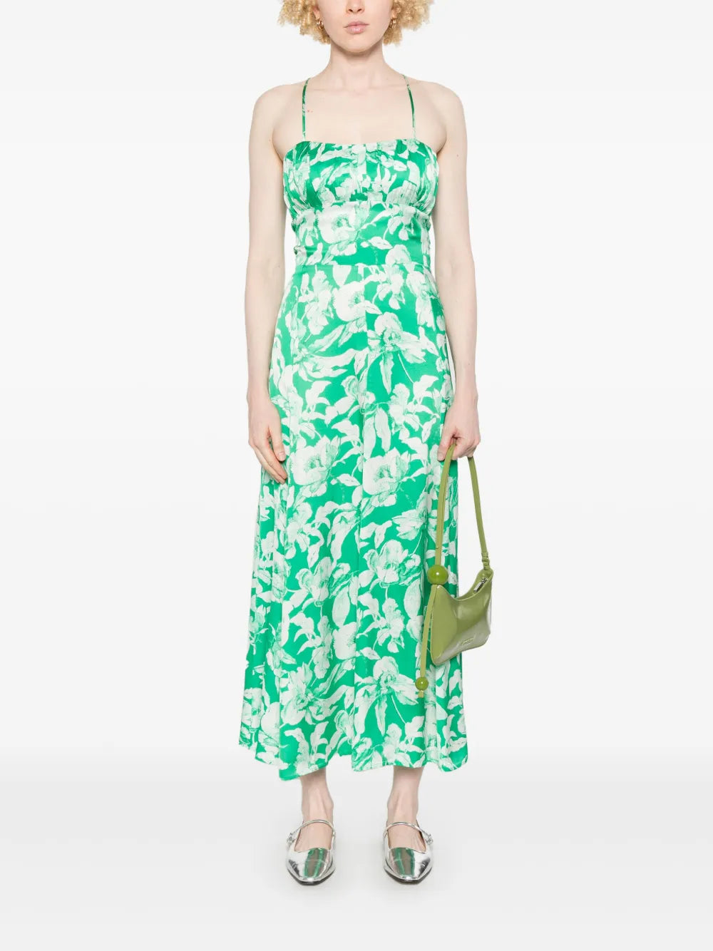 Floral-Print Midi Dress