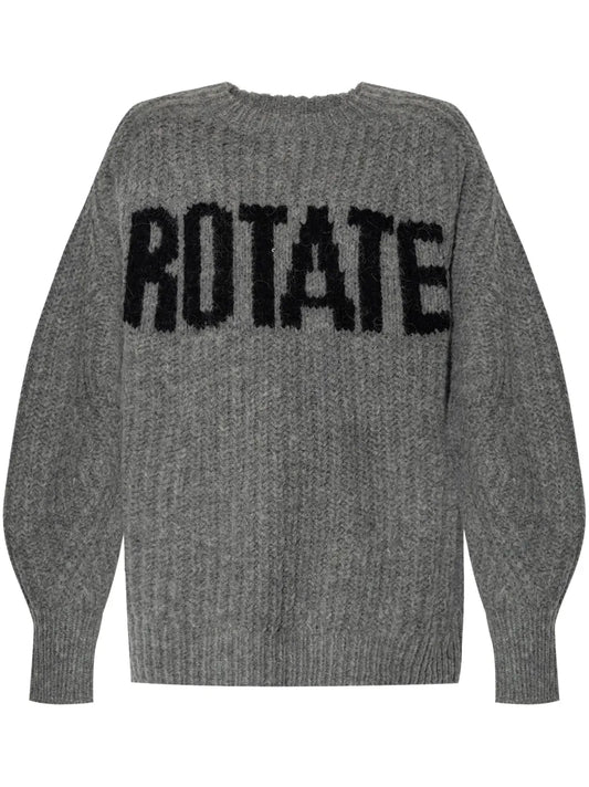 Intarsia-Logo Jumper