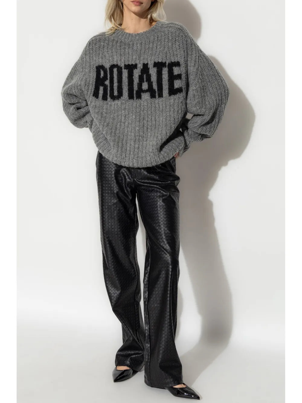 Intarsia-Logo Jumper
