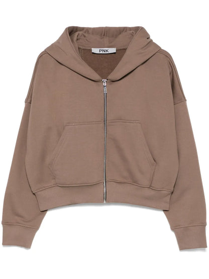 Zipped Cotton Hoodie