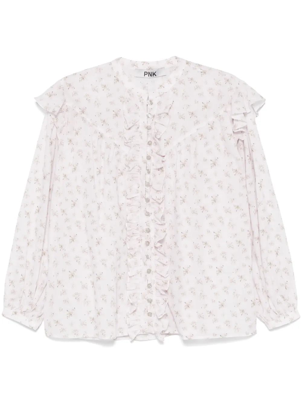 Floral-Print Blouse