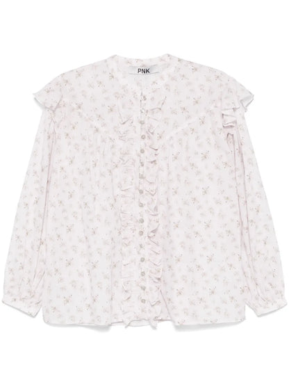 Floral-Print Blouse