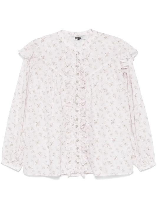 Floral-Print Blouse