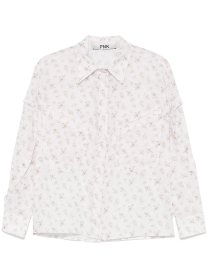 Floral-Print Blouse