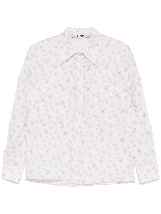 Floral-Print Blouse