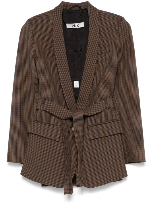 Dogtooth-Pattern Blazer