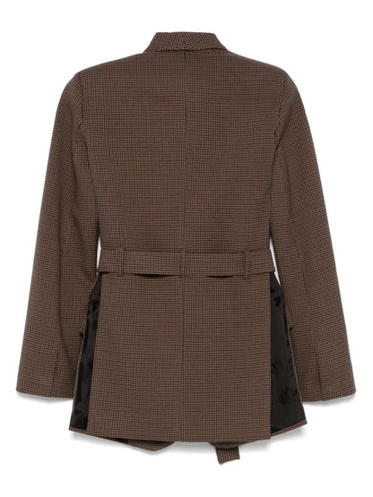 Dogtooth-Pattern Blazer