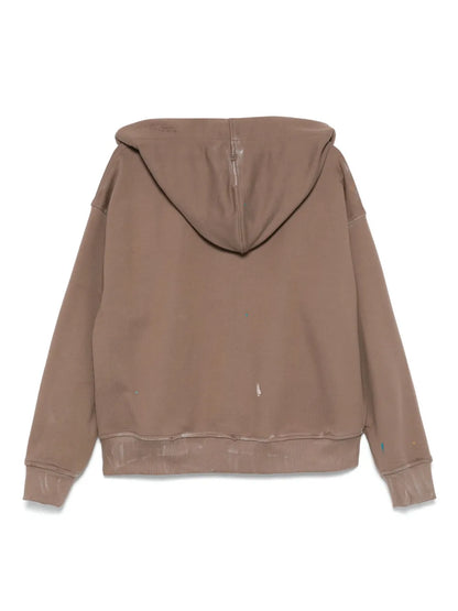 Paint Splatter-Detail Hoodie