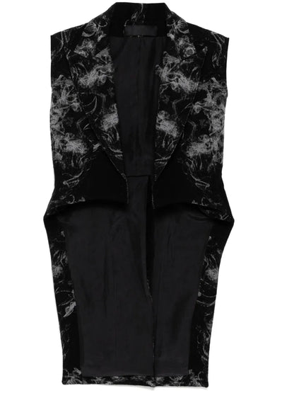 Graphic-Print Blazer