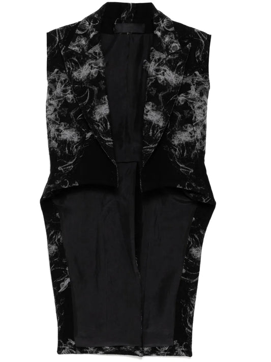 Graphic-Print Blazer