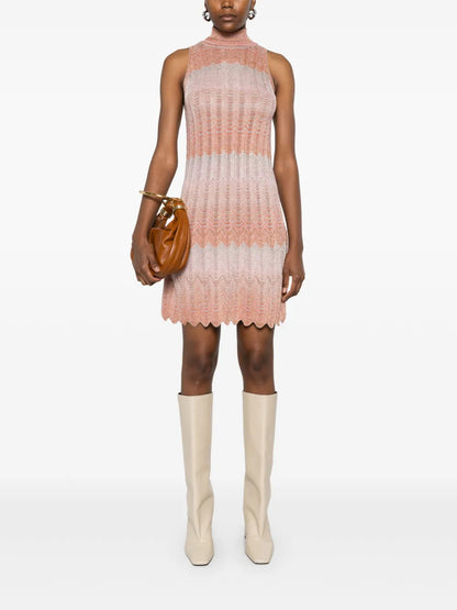 Greek-Motif Mini Dress