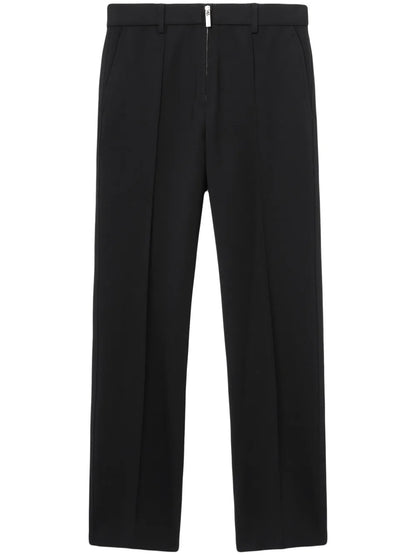 Exposed-Zip Trousers