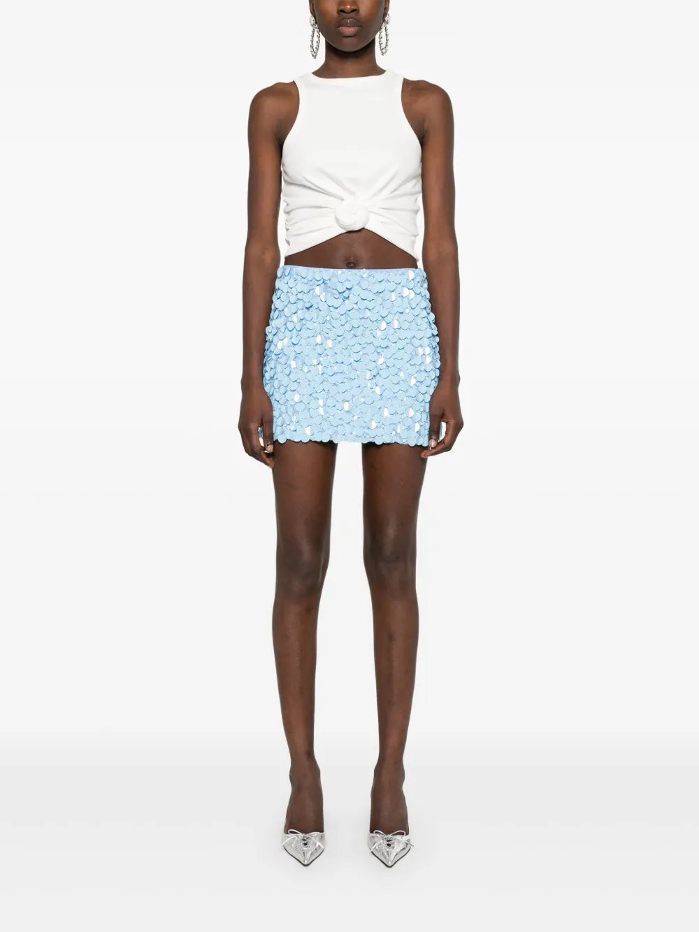 Sequined Mini Skirt