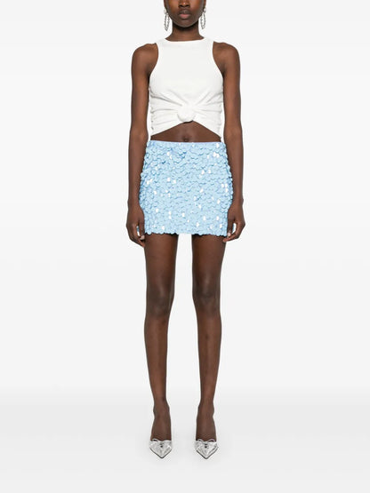 Sequined Mini Skirt