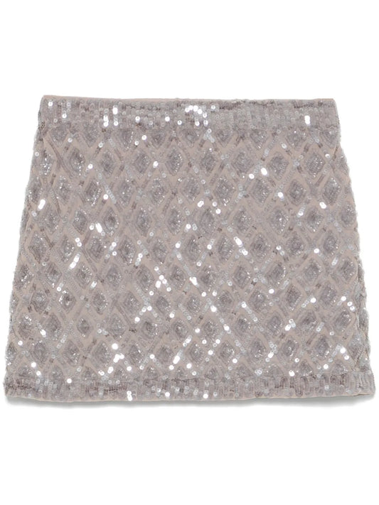 Sequinned Mini Skirt