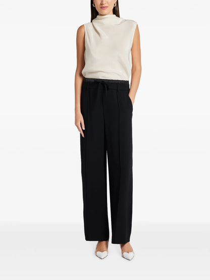 Crepe Palazzo Pants