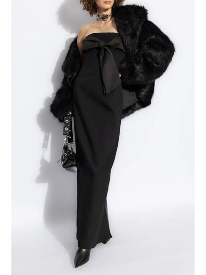 Bow-Detail Maxi Dress