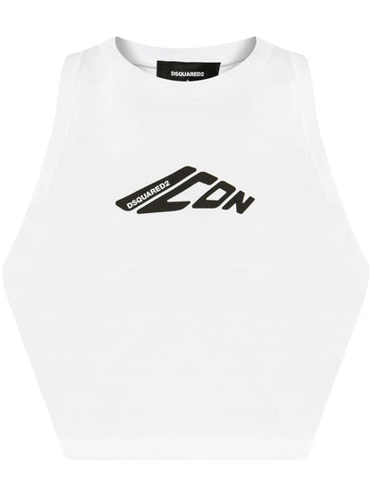Logo-Print Top