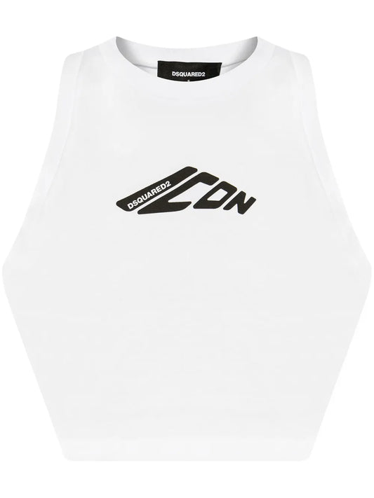 Logo-Print Top