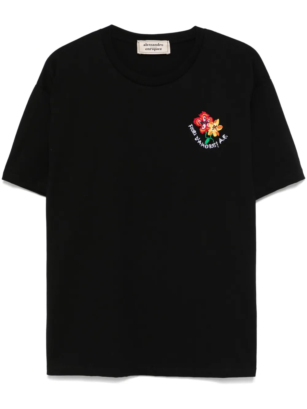 Floral-Embroidery T-Shirt
