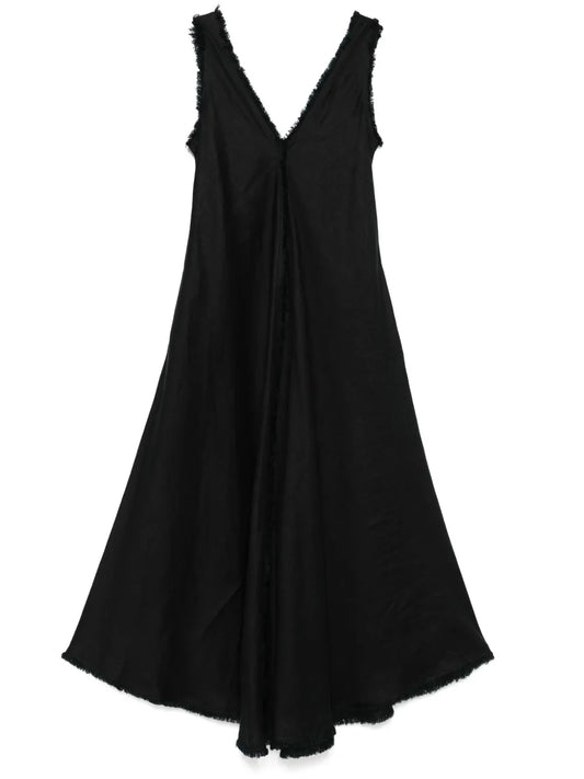 Fringe-Edge Maxi Dress