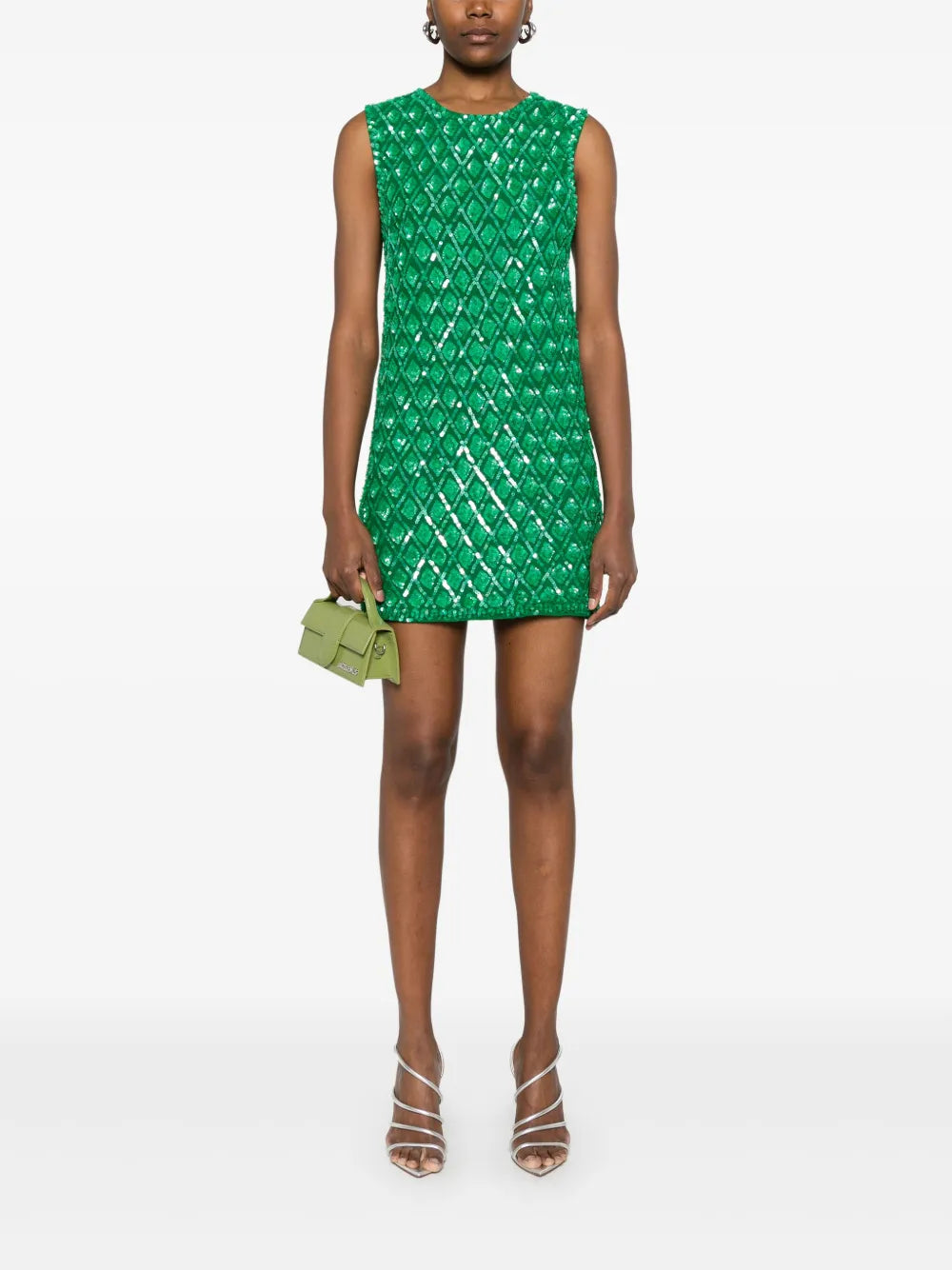 Sequin-Embellished Mini Dress