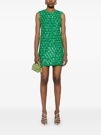 Sequin-Embellished Mini Dress