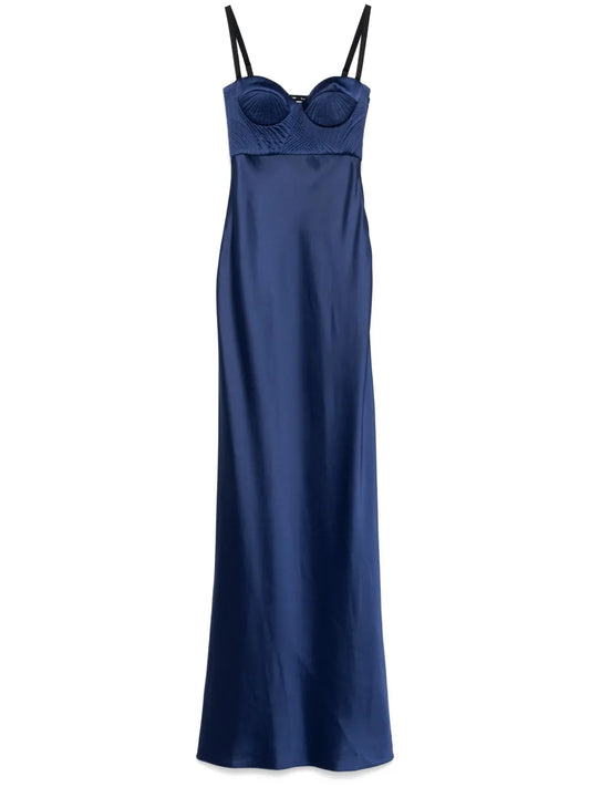 Matelassé Detailed Maxi Dress