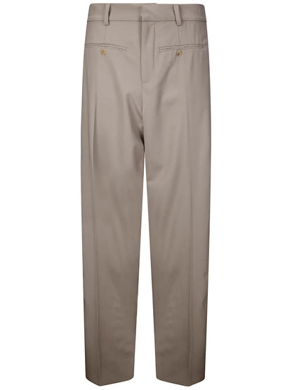 Wool Straight-Leg Trousers