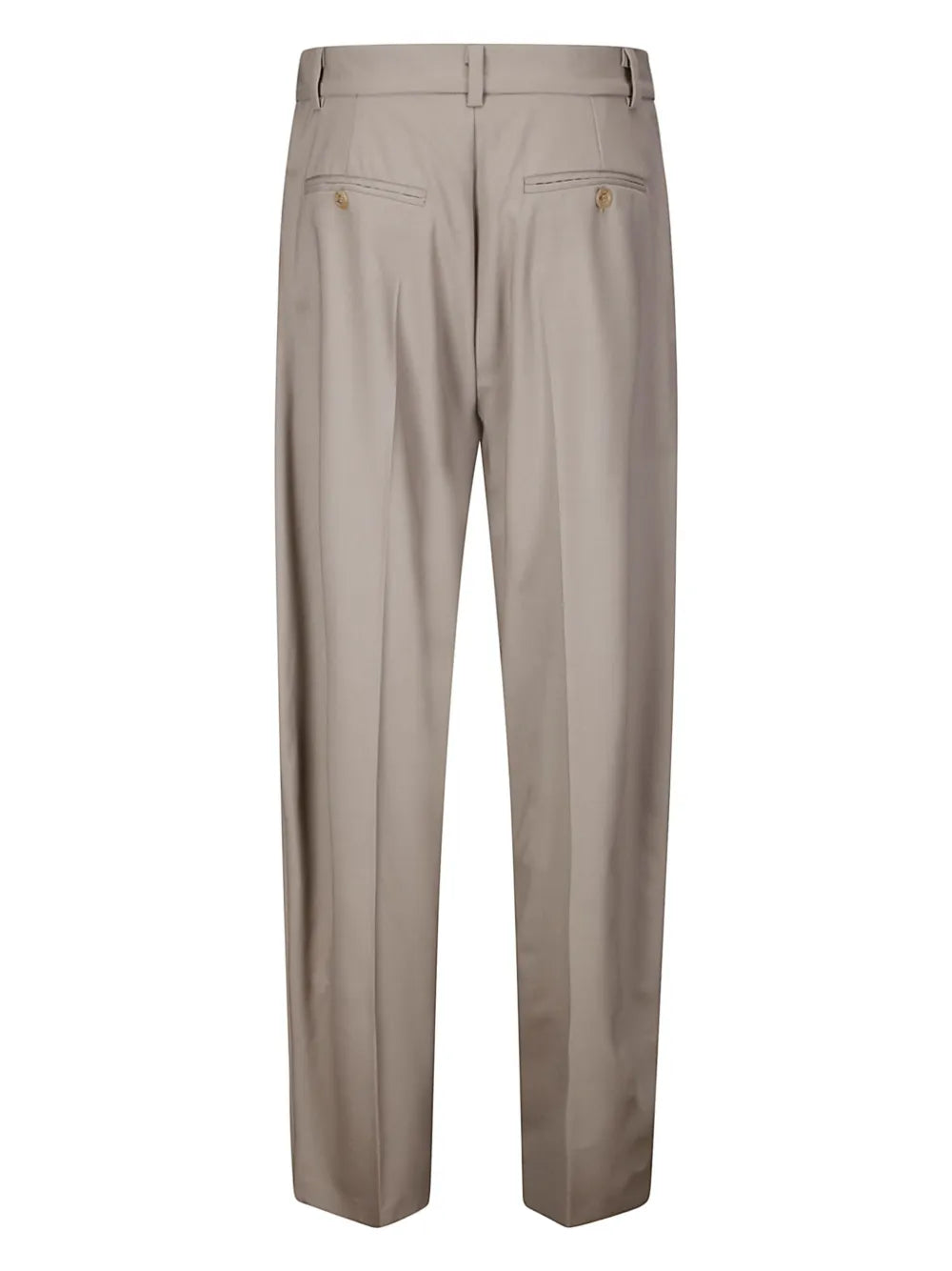 Wool Straight-Leg Trousers