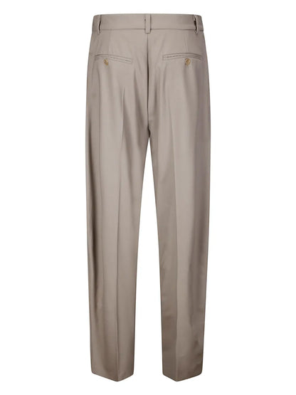 Wool Straight-Leg Trousers