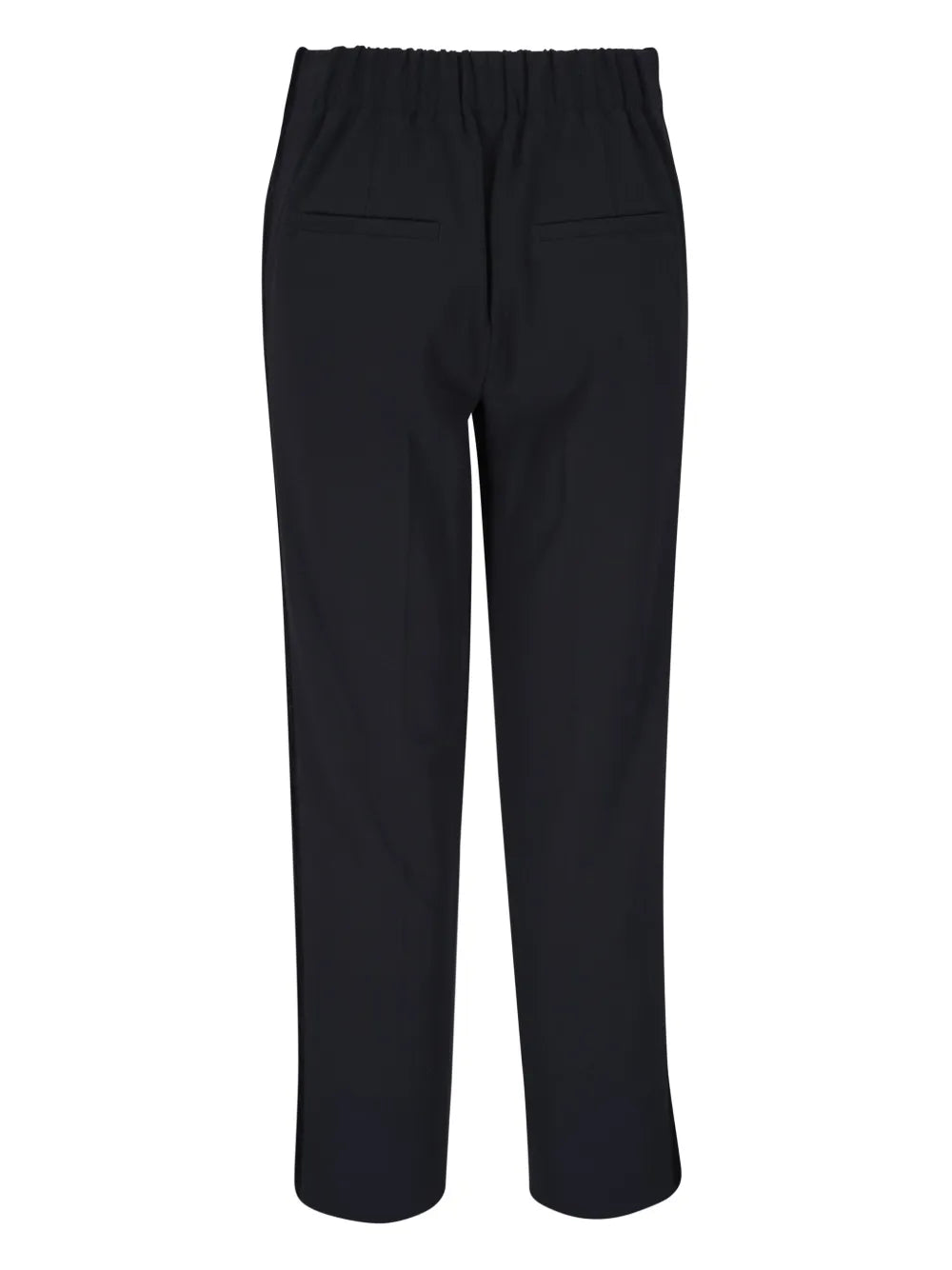 Velvet-Trim Cropped Trousers