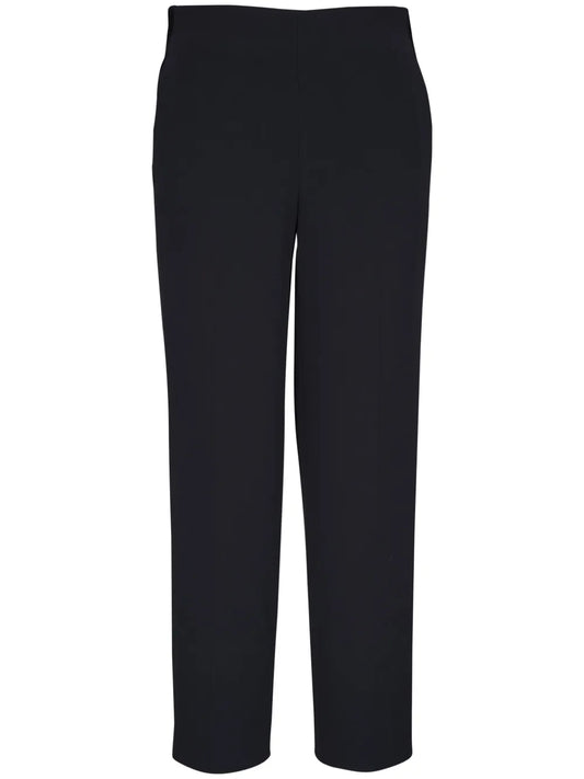 Velvet-Trim Cropped Trousers