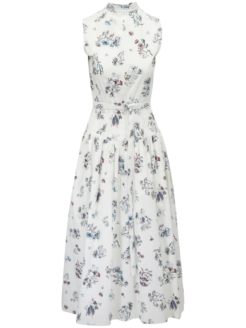 Floral-Print Midi Dress