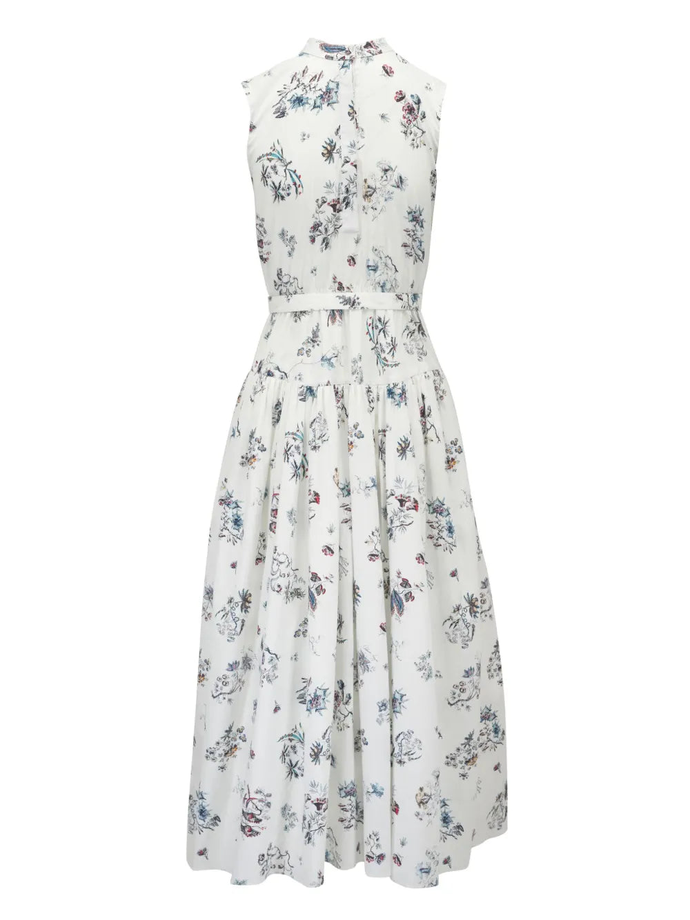 Floral-Print Midi Dress