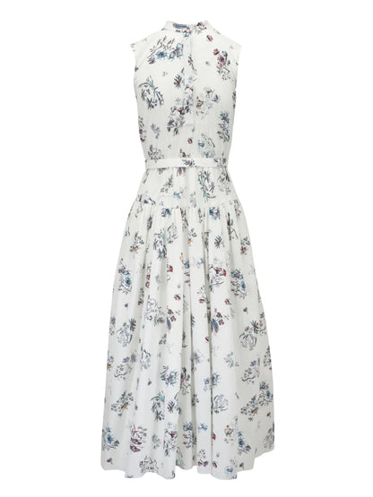 Floral-Print Midi Dress