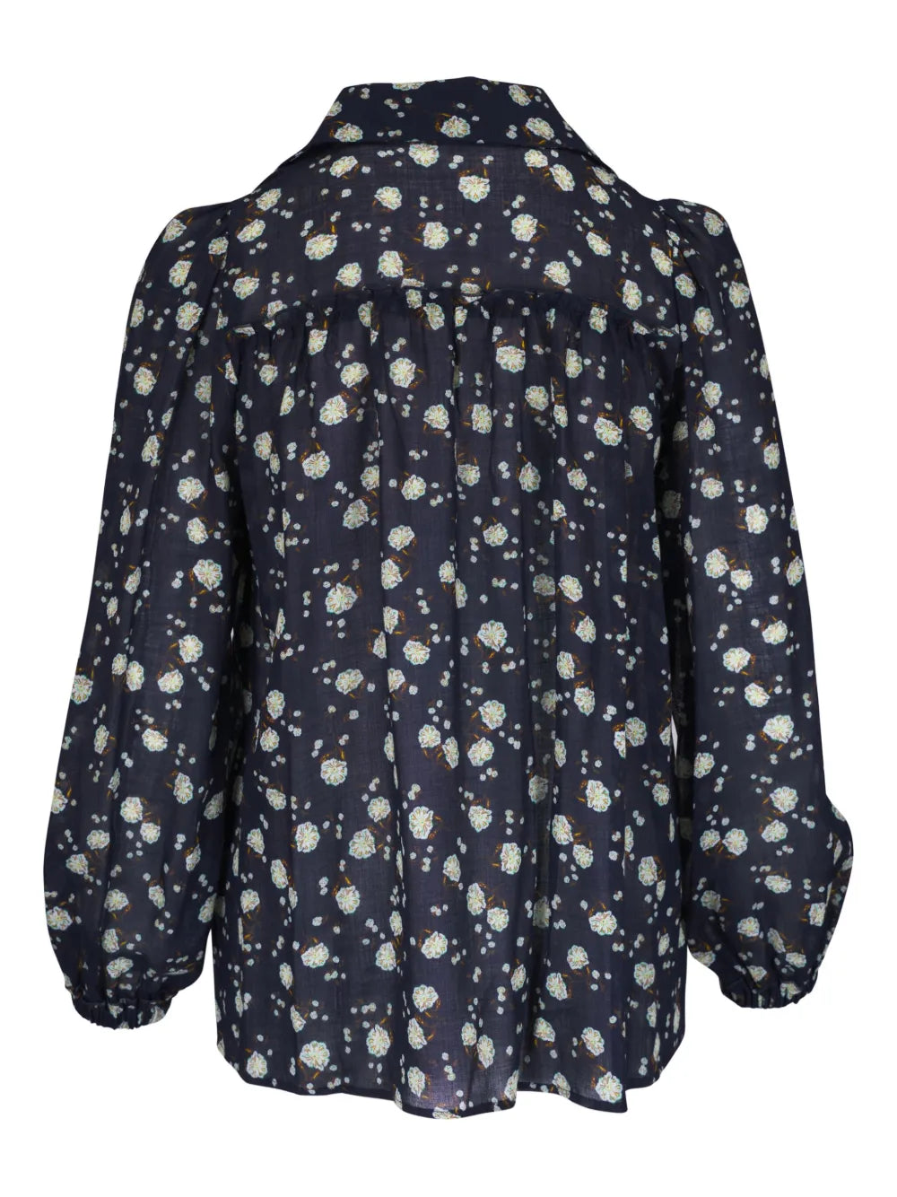 Floral-Print Gauze Blouse