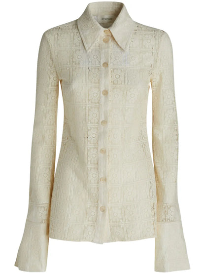 Floral-Lace Shirt