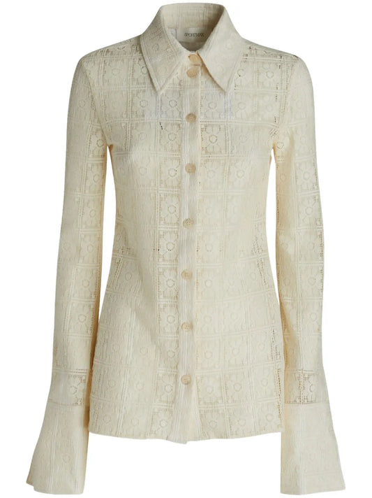 Floral-Lace Shirt