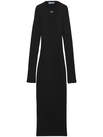 Ribbed-Knit Midi Dress