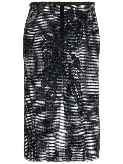 Crochet-Knit Skirt
