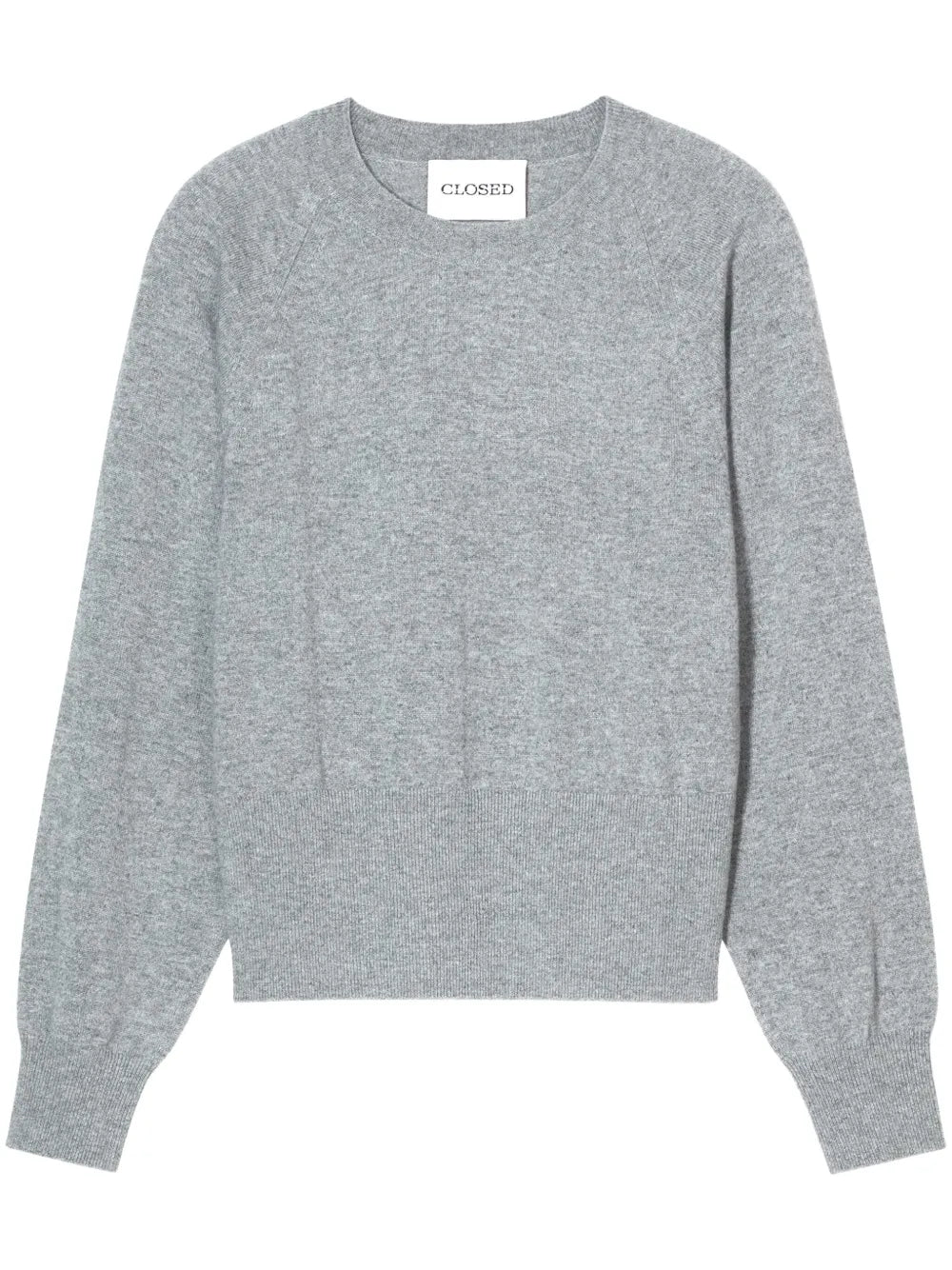Crew-Neck Cropped Sweater