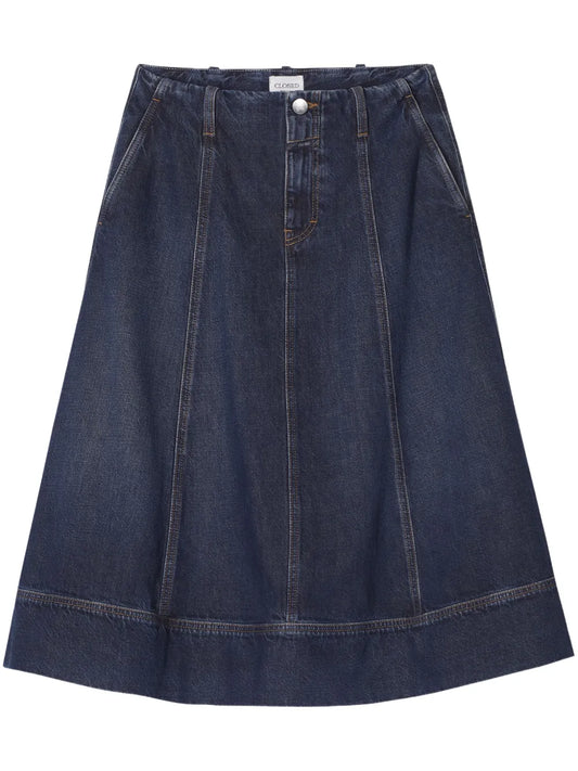Denim Midi Skirt