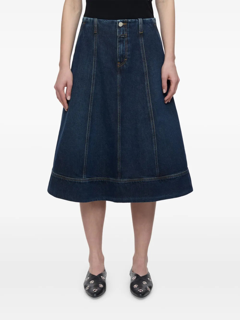 Denim Midi Skirt