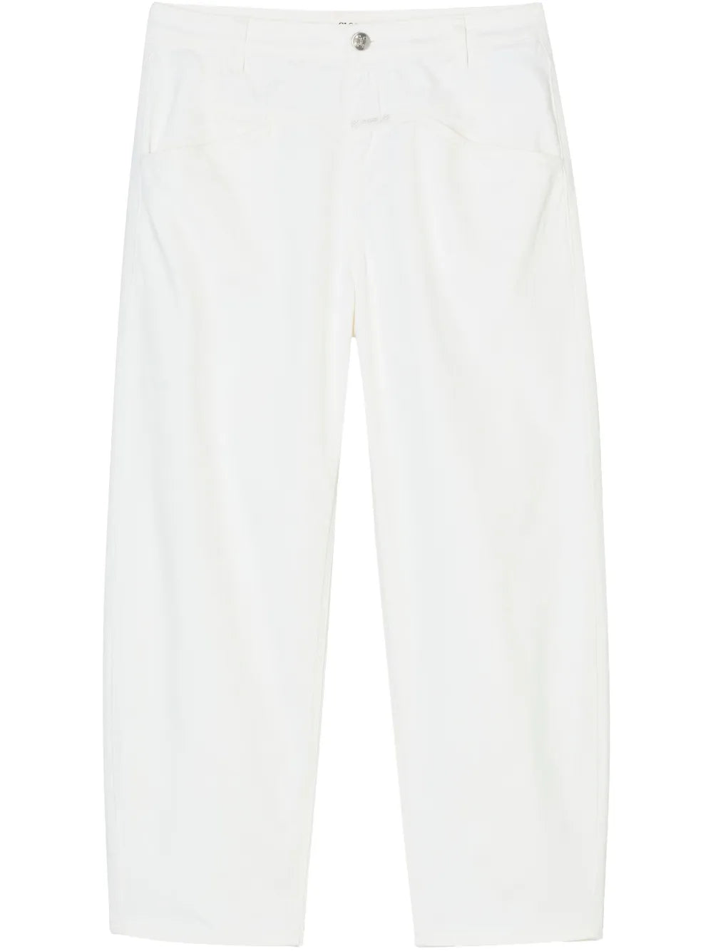Stretch-Cotton Cropped Pants