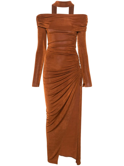 Off-Shoulder Maxi Dress