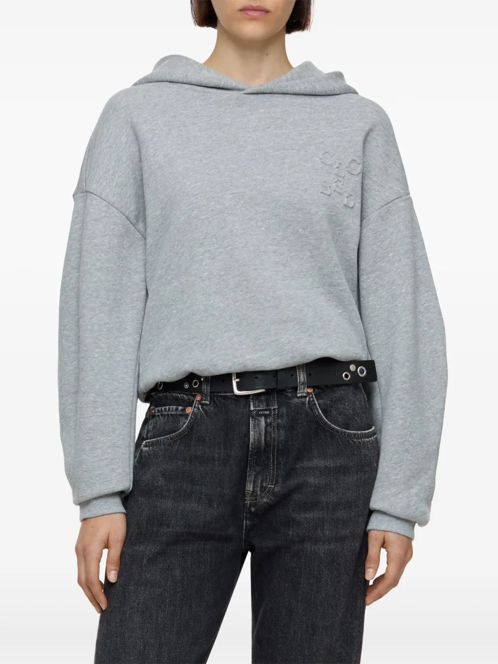 Folded Hem Hoodie