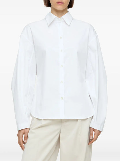 Pleated-Sleeve Shirt